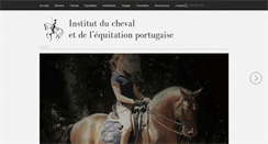 Desktop Screenshot of equitationportugaise.com